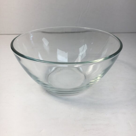 Clear Glass Ice Cream Dessert Cereal Bowl 6.5" Diameter 2" High - Picture 1 of 6